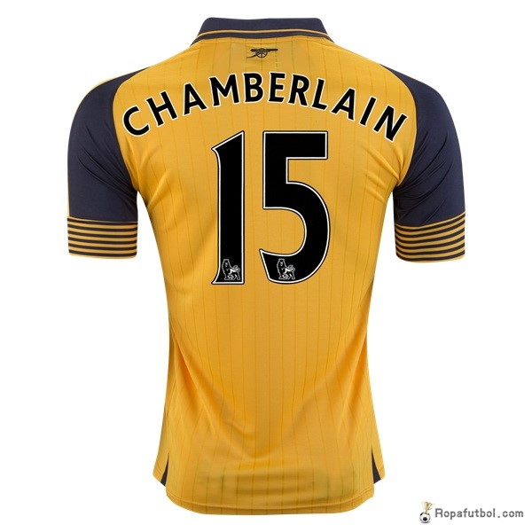 Camiseta Arsenal Replica Segunda Ropa Chamberlain 2016/17 Amarillo